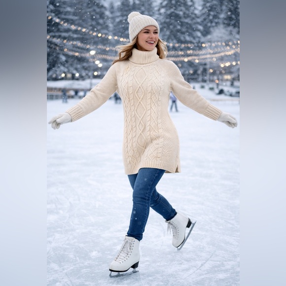 Woolrich Sweaters - Woolrich Women's Off-White Cable-knit Sweater